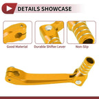 Folding Motorcycle Gear Shifter Lever for Honda CRF150F (2003-2017) Gold Tone