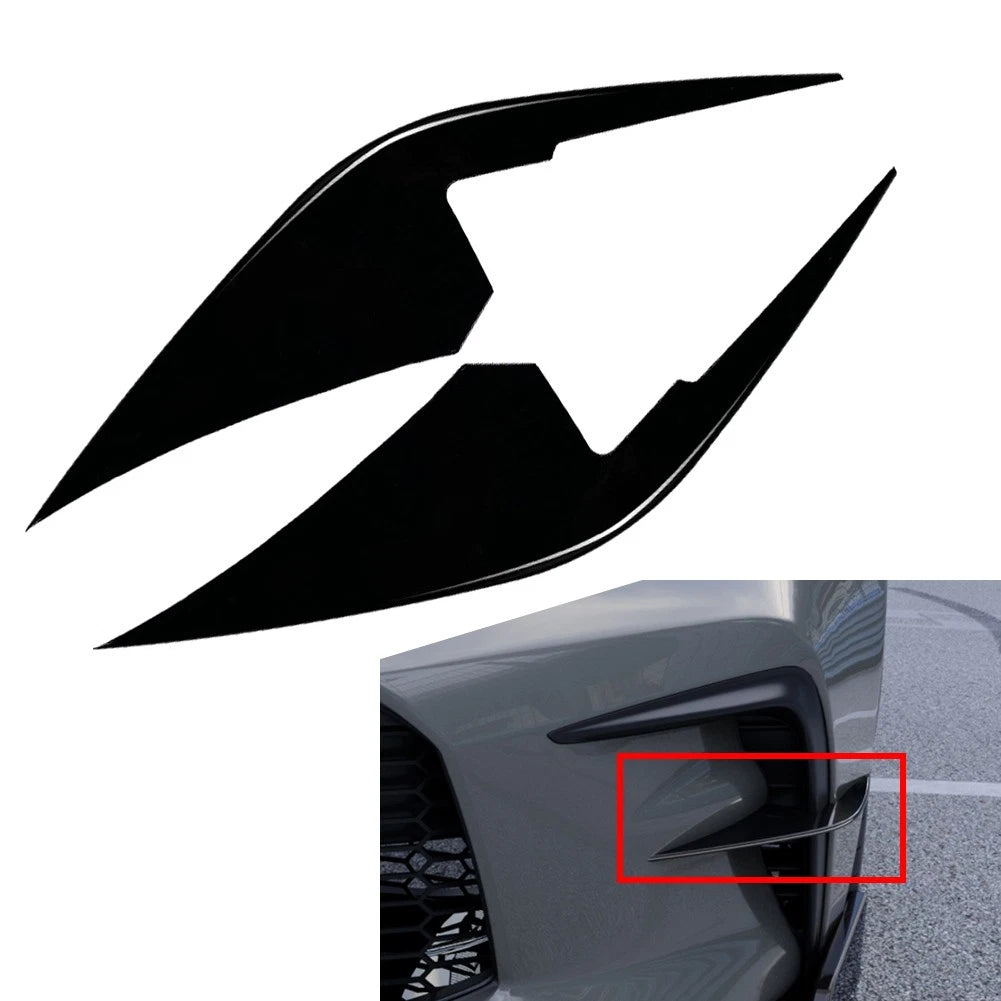 Front Bumper Side Air Vent Trim Cover for Toyota GR86 (2022–2025) Glossy Black