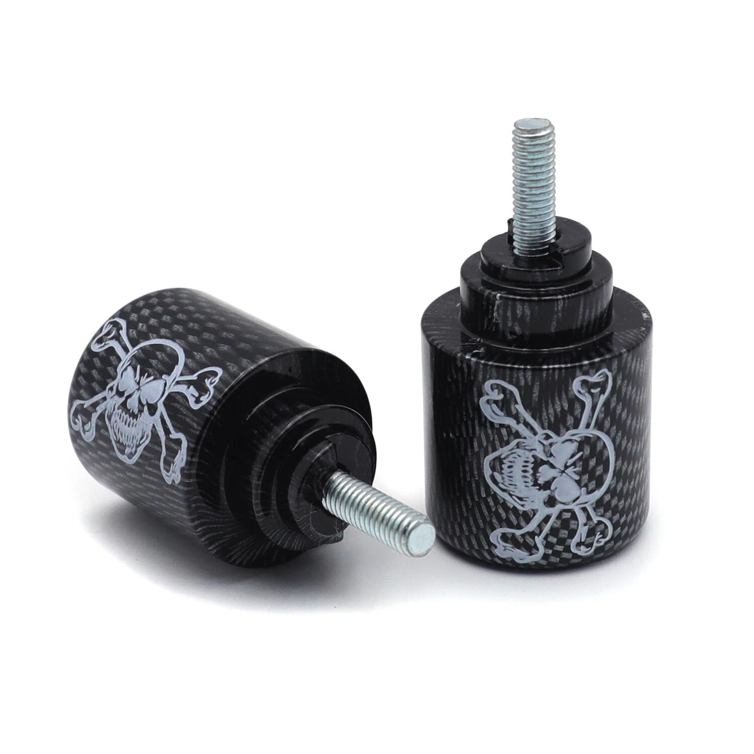 Skull Carbon Bar End for Honda CBR600RR CBR1000RR VFR800 RC51 CBR900RR (2003–2023)