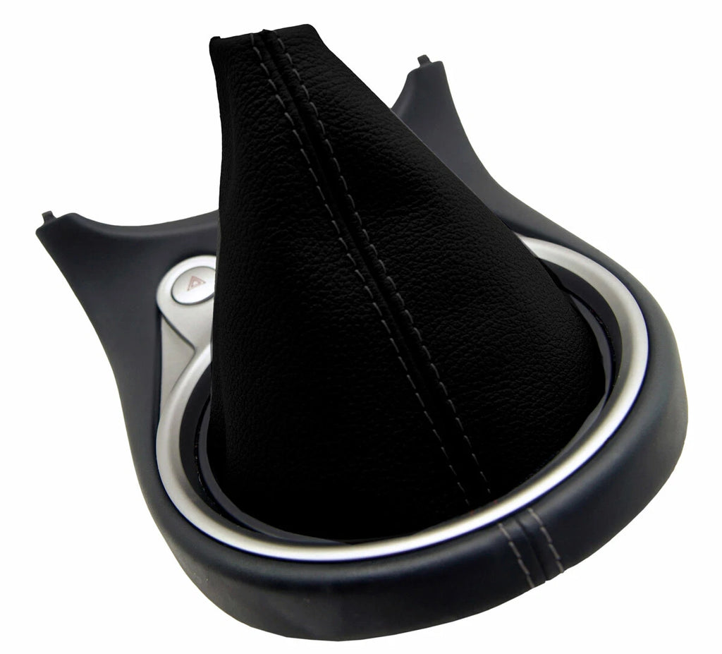 Leather Manual Shift Boot Cover for Nissan 370Z (2008–2019) Black