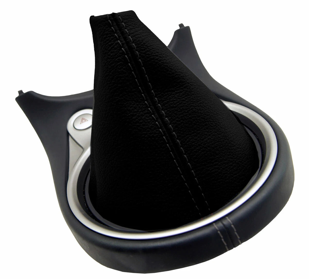 Leather Manual Shift Boot Cover for Nissan 370Z (2008–2019) Black
