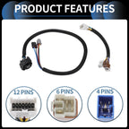 Set of 1 Vehicle Trailer Wiring Harness for Nissan Frontier (2005–2022)