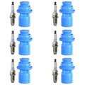 Set of 6 NGK Laser Platinum Spark Plugs & Denso Coil Boots for GS300 SC300 (1992–2005)