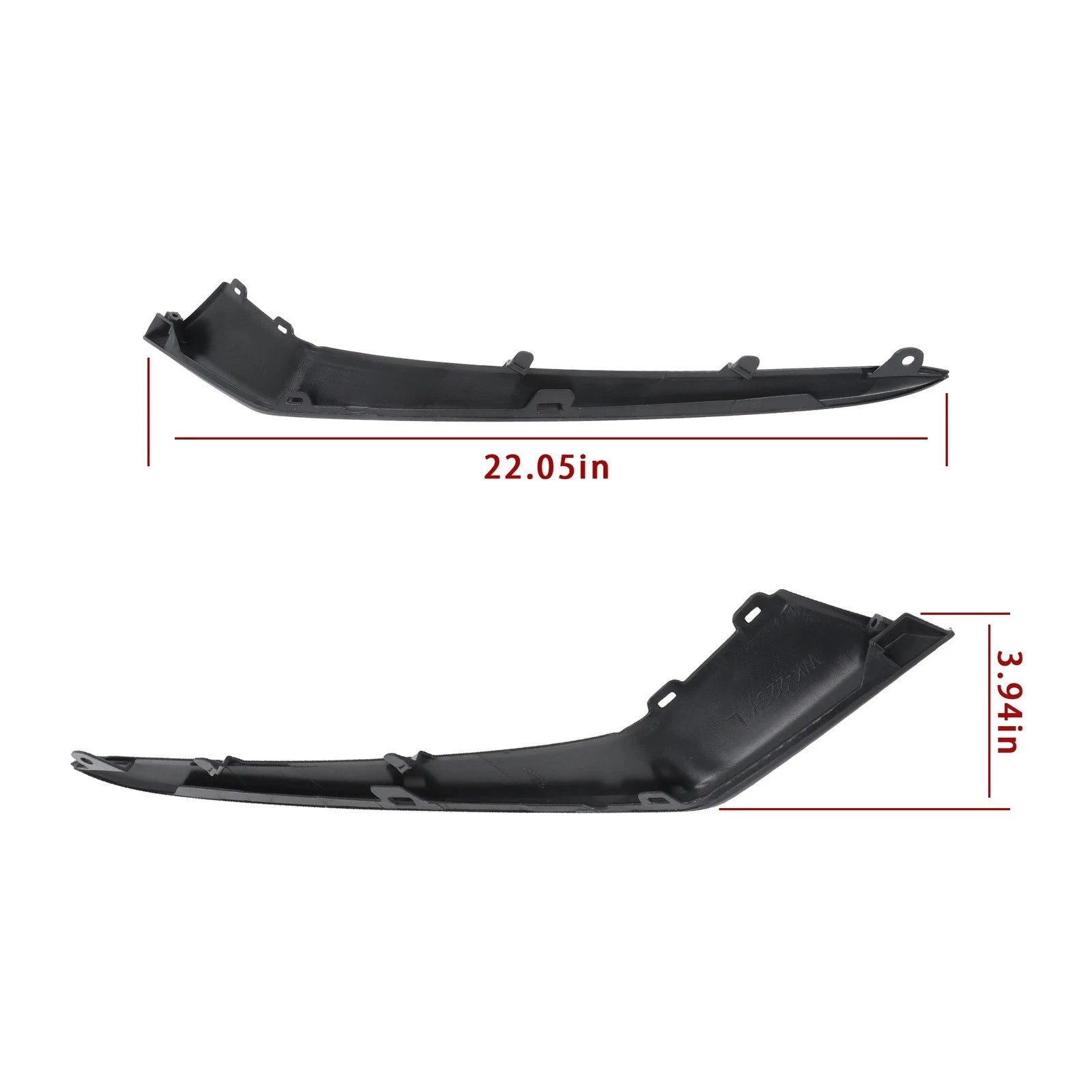 2X Front Bumper Trim Molding for Honda Civic (2025)