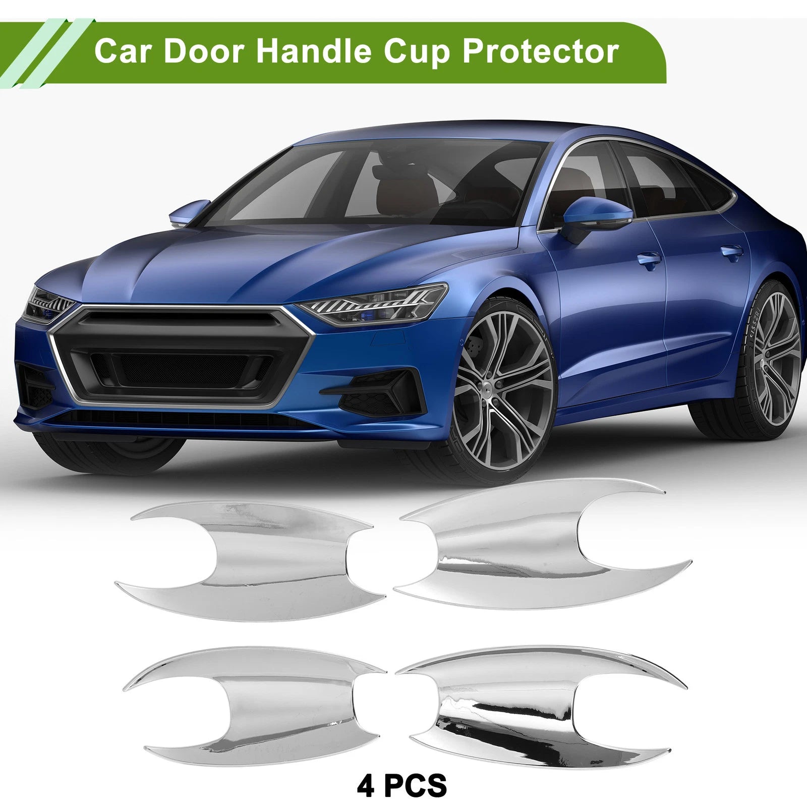 Set of 4 Door Handle Cup Protectors for BMW X3 (2018–2022) Chrome