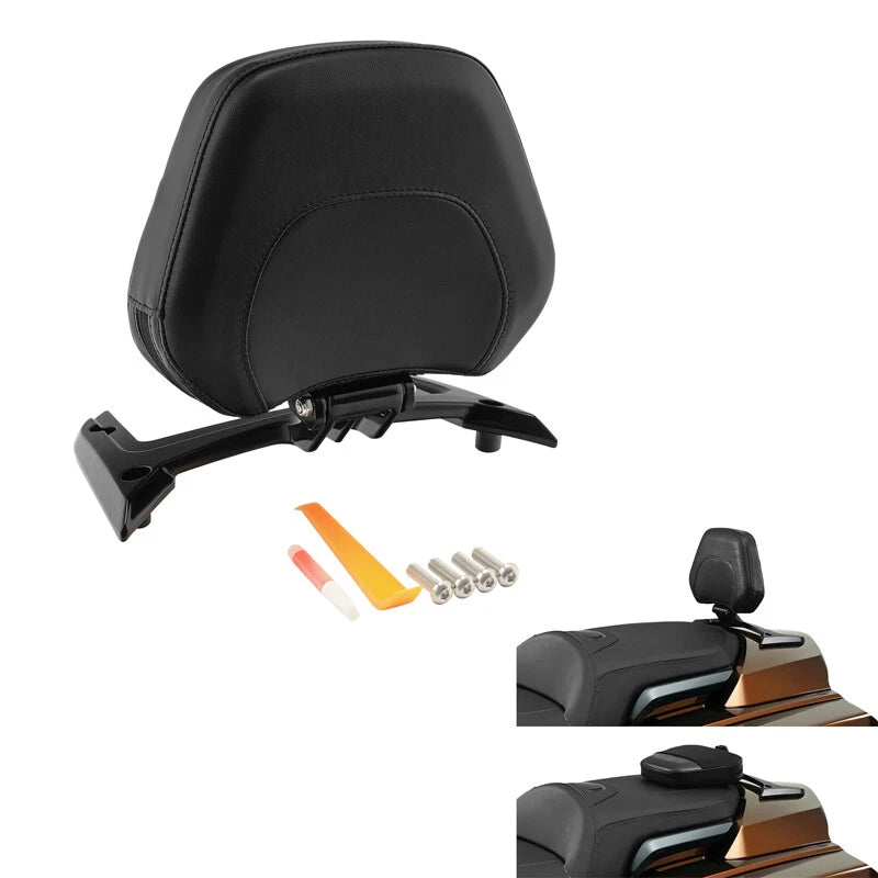 Black Passenger Backrest Pad for Honda Goldwing GL1800 (2018–2025)