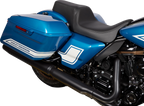 Predator 1Up Seat for Harley FLH (Smooth Black Solar Leather)
