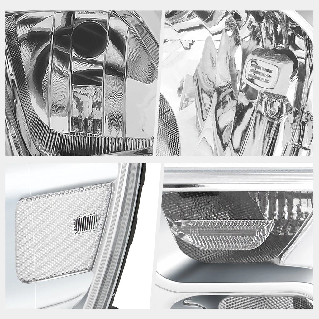 Headlight Assembly for Ram 1500 (2019–2024) Chrome Housing Clear Corner