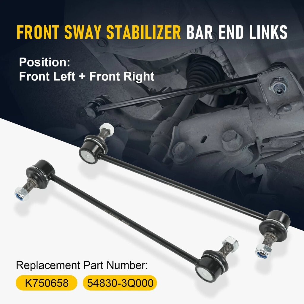 Set of 2 Front Sway Bar End Links for Hyundai Sonata Azera Kia Cadenza Optima (2012–2015)