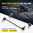 Set of 2 Front Sway Bar End Links for Hyundai Sonata Azera Kia Cadenza Optima (2012–2015)