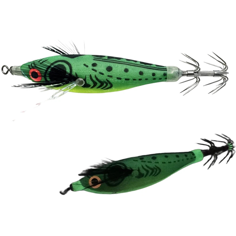 Glow in Dark Squid Lure for Slow Trolling Saltwater Fishing (8cm)