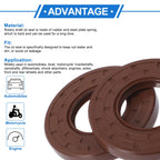 Set of 2 Oil Seal Rotary Shaft Seal FKM Rubber 40x80x10mm