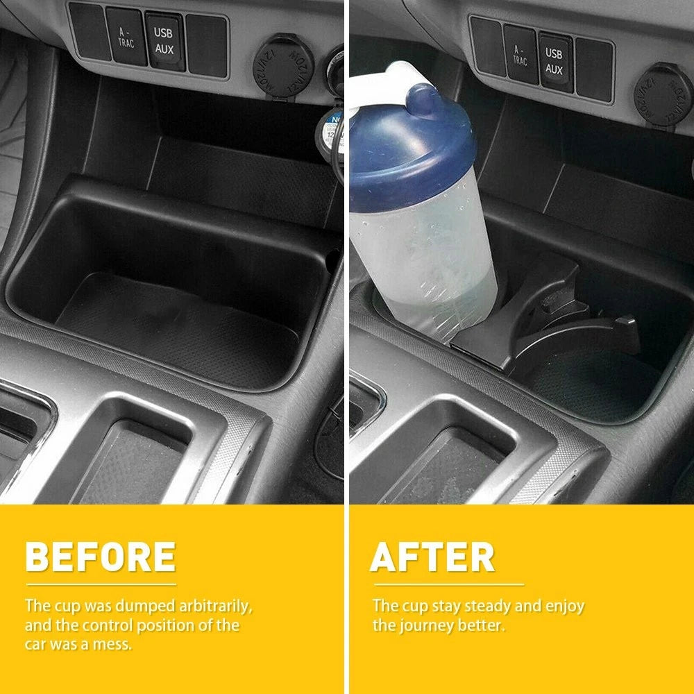 Center Console Cup Holder Divider Insert for Tacoma (2005–2009) & Sequoia (2008–2016)