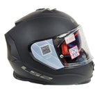 Assault Full Face Motorcycle Helmet for LS2 (Matte Black, XS)