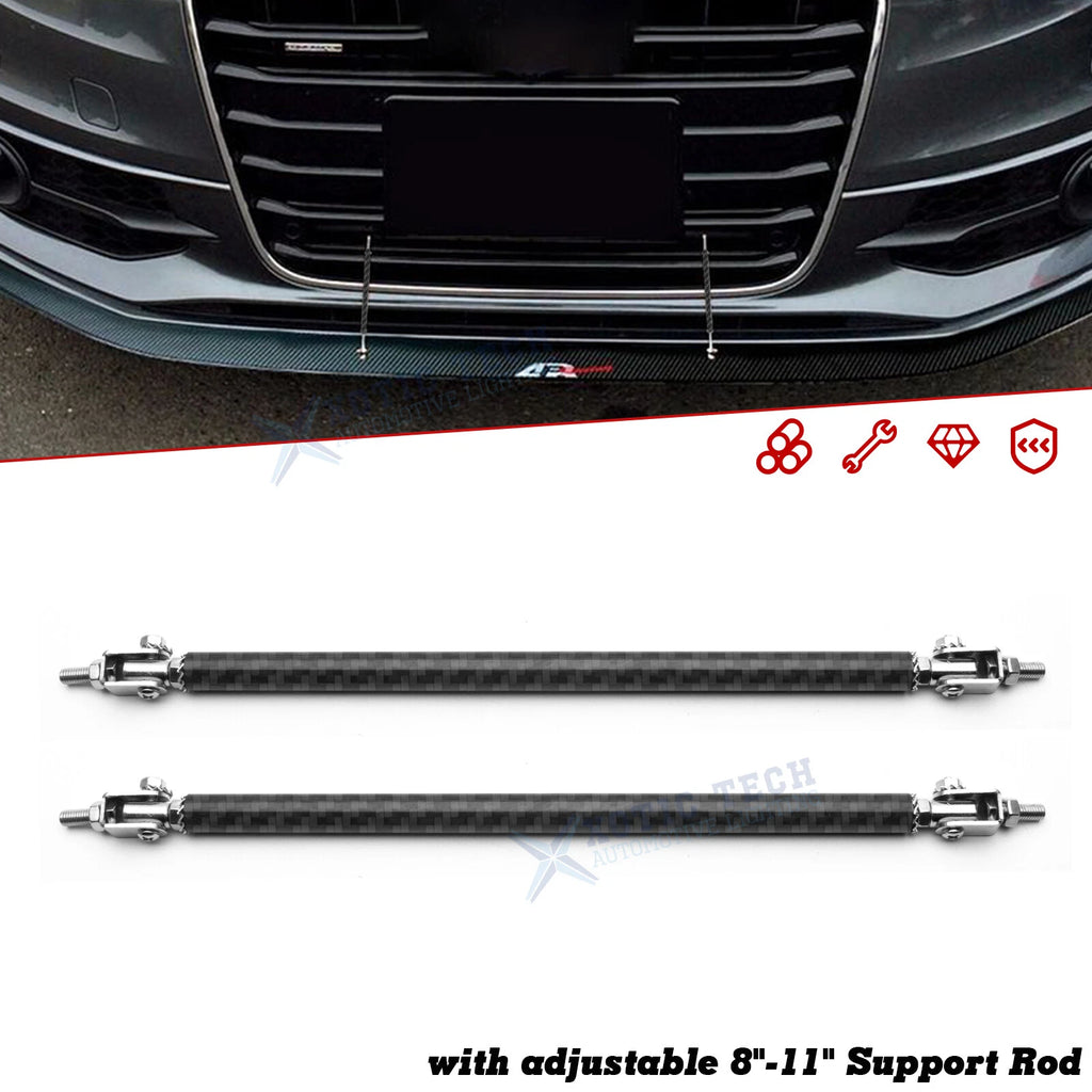 Adjustable Carbon Fiber Bumper Strut Sport Diffuser Support Bars for Audi A4 (2016–2025)