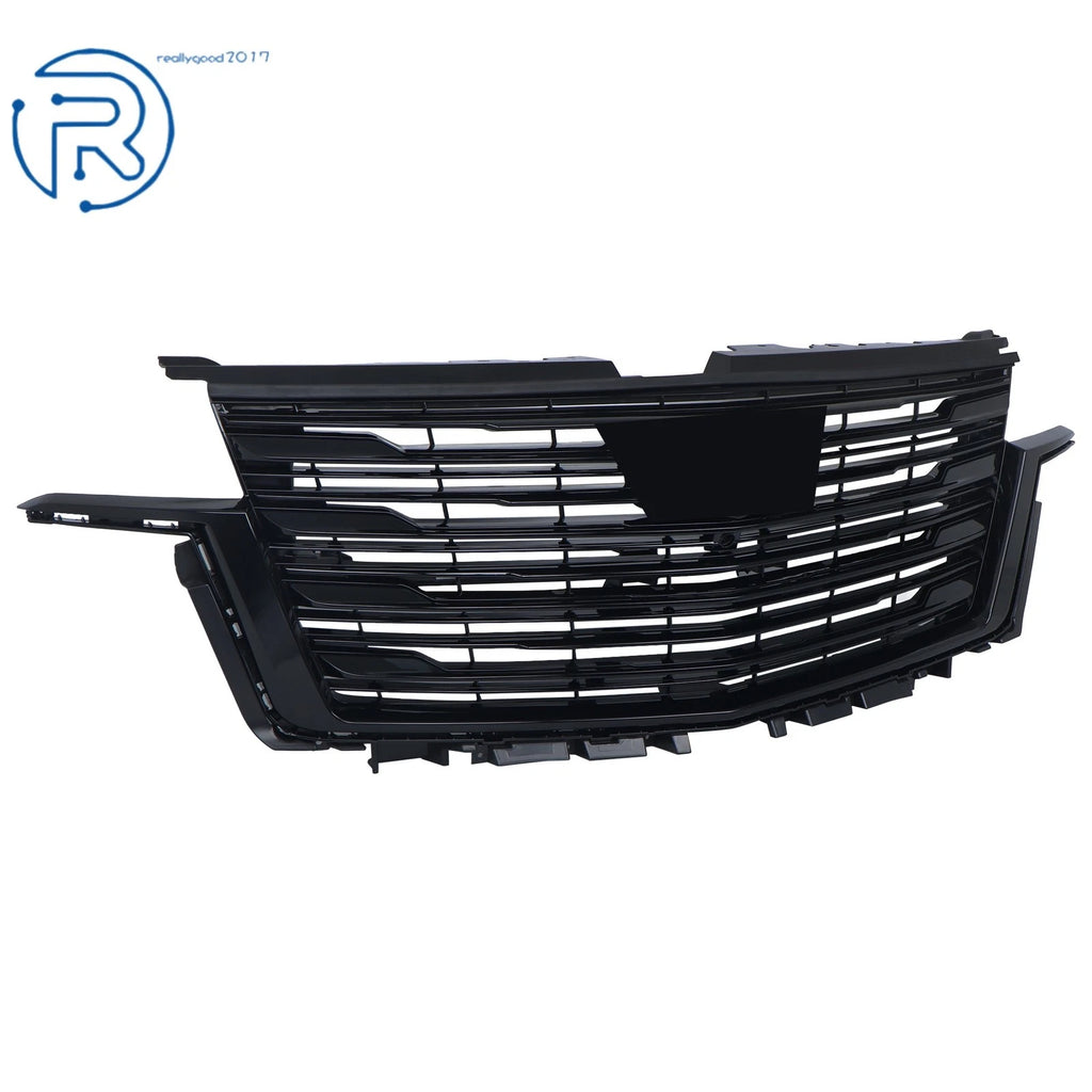 Front Bumper Upper Grille for Cadillac Escalade (2021–2023) Black Plastic
