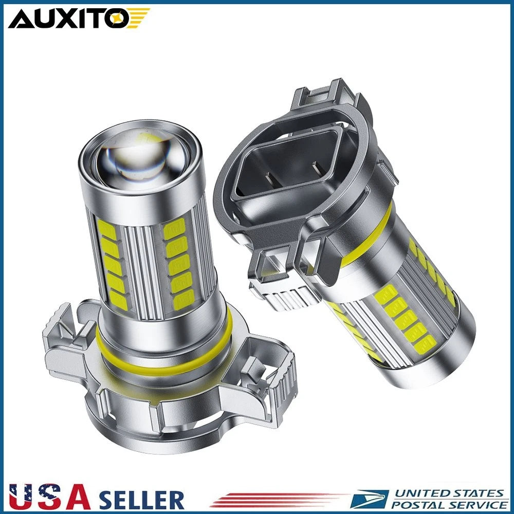 2X 5202 LED Fog Light Kit Bulbs 6500K White for GMC Sierra 1500 2500 3500 (2007–2012)