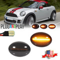 Smoked Dynamic Amber LED Side Marker Lights for MINI Cooper (2007–2016)