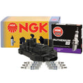 NGK DIS Ignition Coil & 6 Ruthenium HX Spark Plugs Kit for Buick Chevy GMC Pontiac