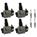 4X Ignition Coil & 4X Spark Plug for Subaru Impreza WRX (2003–2005) UF528