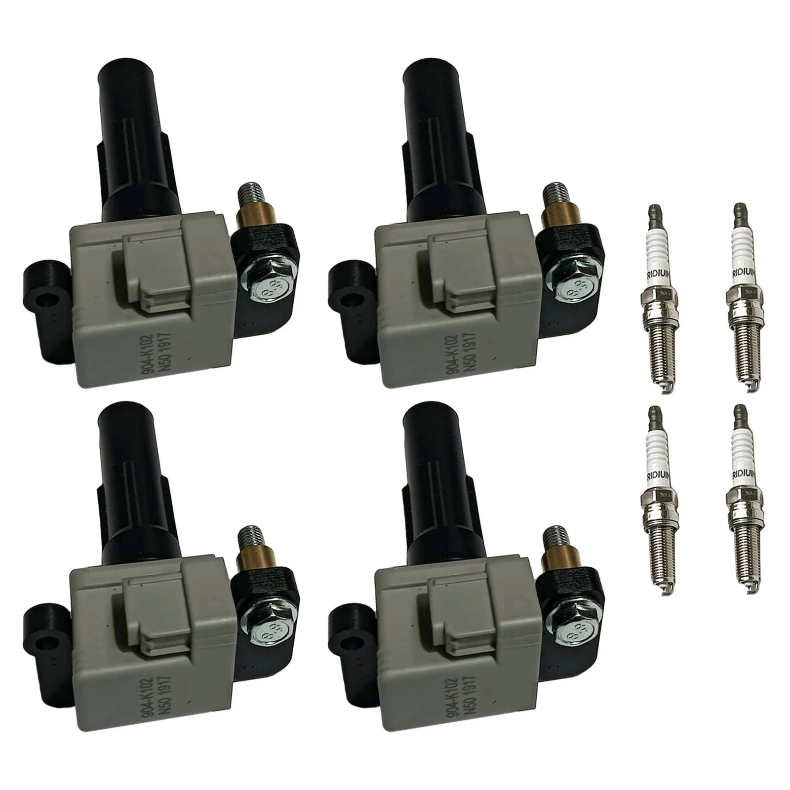 4X Ignition Coil & 4X Spark Plug for Subaru Impreza WRX (2003–2005) UF528