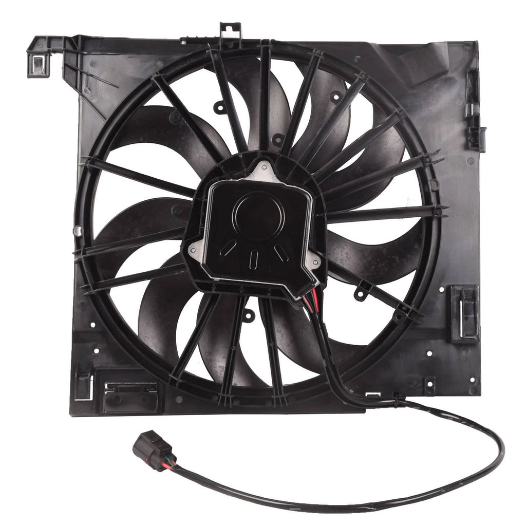 Radiator Cooling Fan Assembly for Jaguar XJ XJR XF XFR XKR (2004–2019)
