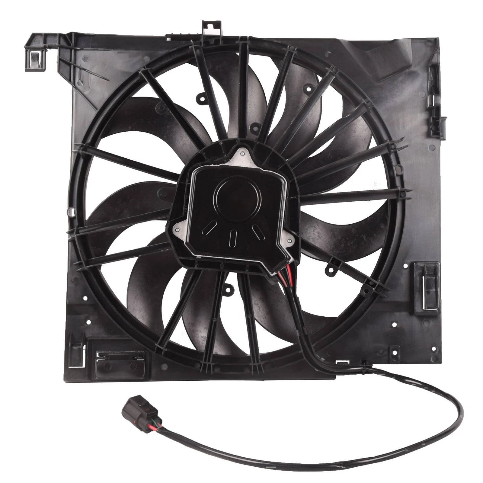 Radiator Cooling Fan Assembly for Jaguar XJ XJR XF XFR XKR (2004–2019)