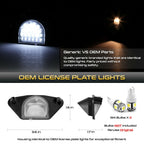 LED License Plate Light for Chevy GMC Pontiac Buick (OE-Style)