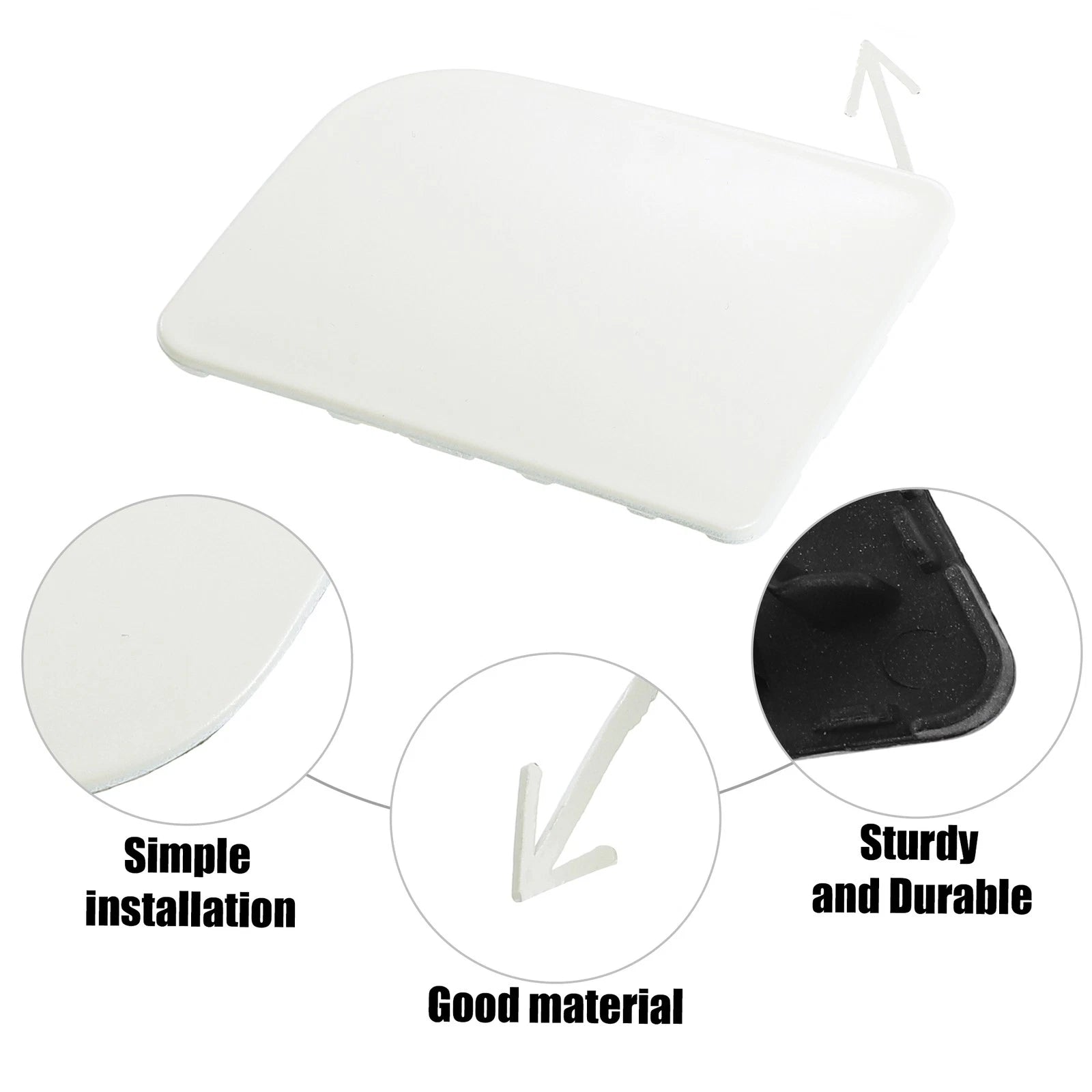 Front Left Bumper Tow Hook Cover for Nissan Sentra (2013–2019)