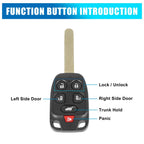 Key Fob Shell Case N5F-A04TAA for Honda Odyssey (2011–2013)