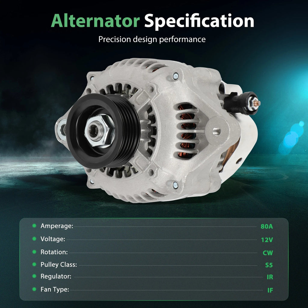 80A 12V Alternator for Toyota Tacoma (2000–2004)