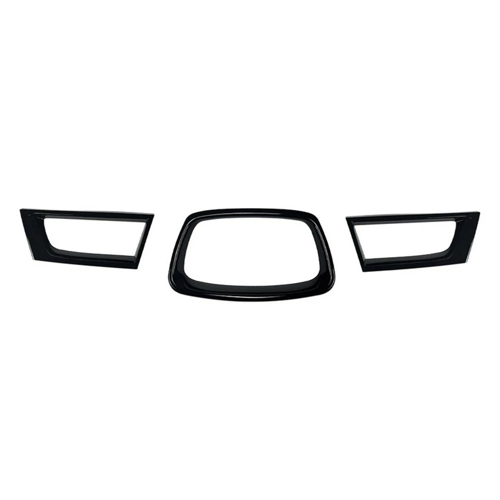 3X Gloss Black Front Grille Trim for Subaru Impreza WRX MK6 (2006–2007)