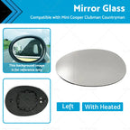 Heated Left Mirror Glass Back Plate for MINI Cooper F55 F56 Clubman F54