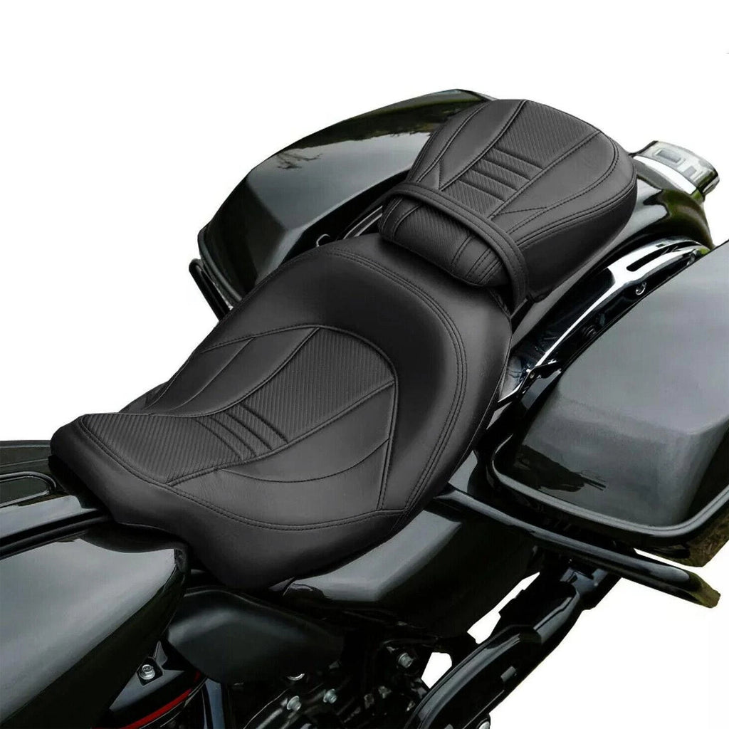 Low-Profile Driver Passenger Seat for Harley Touring Road Glide (2009–2023)