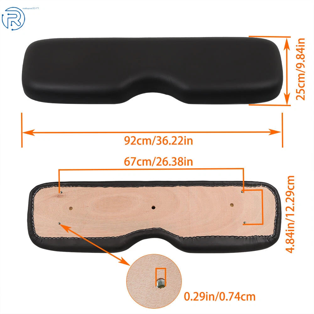 Black Seat Back Cushion for EZ-GO Golf Cart RXV / Freedom RXV (2008–Present)
