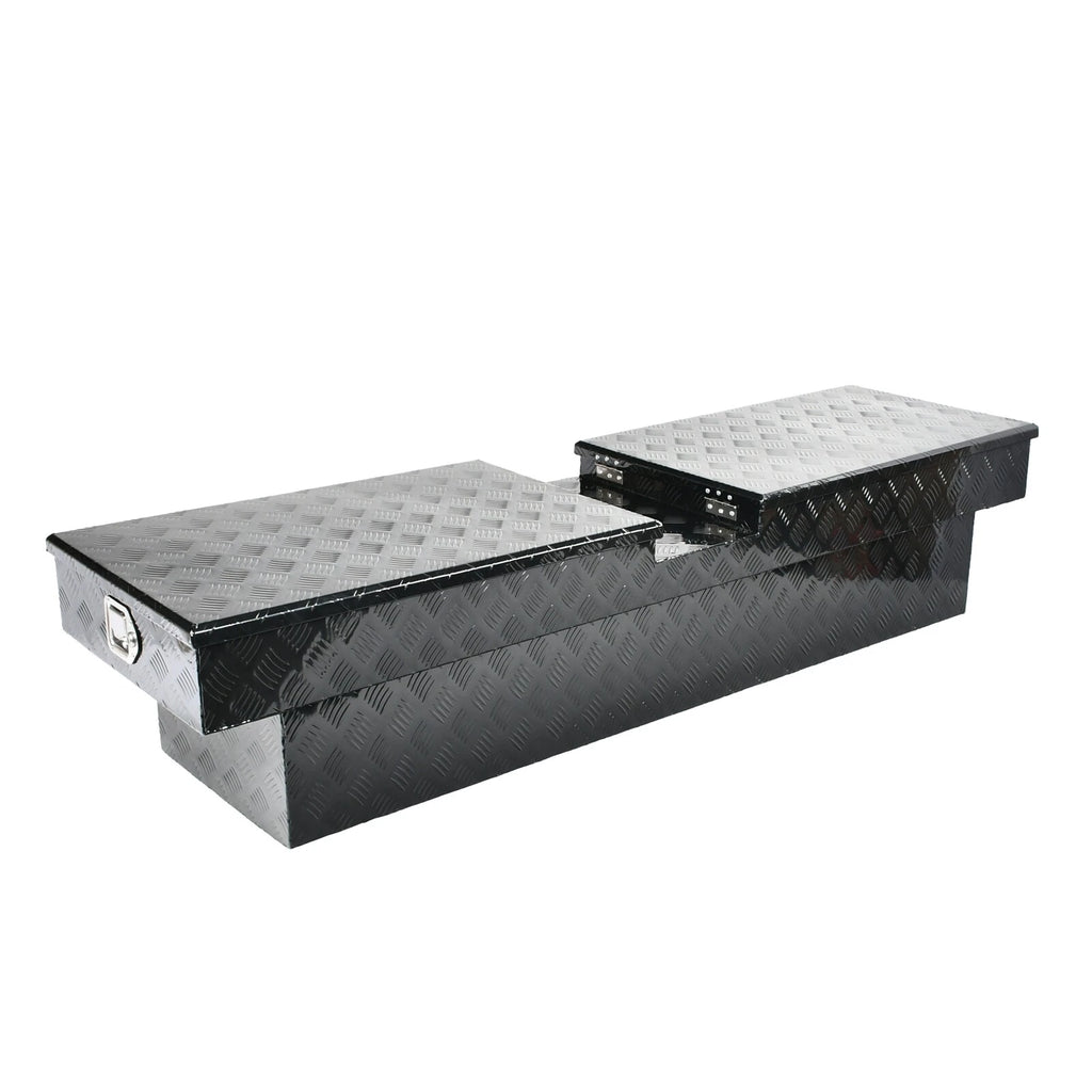 72" Aluminum Double Lid Gull Wing Tool Box for Pickup Trucks