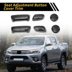 Set of 2 Carbon Fiber Seat Adjustment Button Covers for Toyota Tundra (2014–2021)