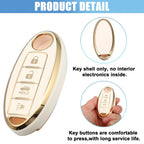 Silicone Key Fob Case Cover for Nissan Altima Sentra Maxima (2010–2023)