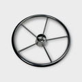 Stainless Steel 5 Spoke Boat Steering Wheel for Acouto (15.5")