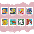 5D Cartoon Diamond Painting for Kids Paint by Numbers