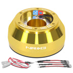 NRG Chrome Gold Steering Wheel Hub Adapter for Scion BR-Z, Subaru BR-Z, Toyota, Lexus