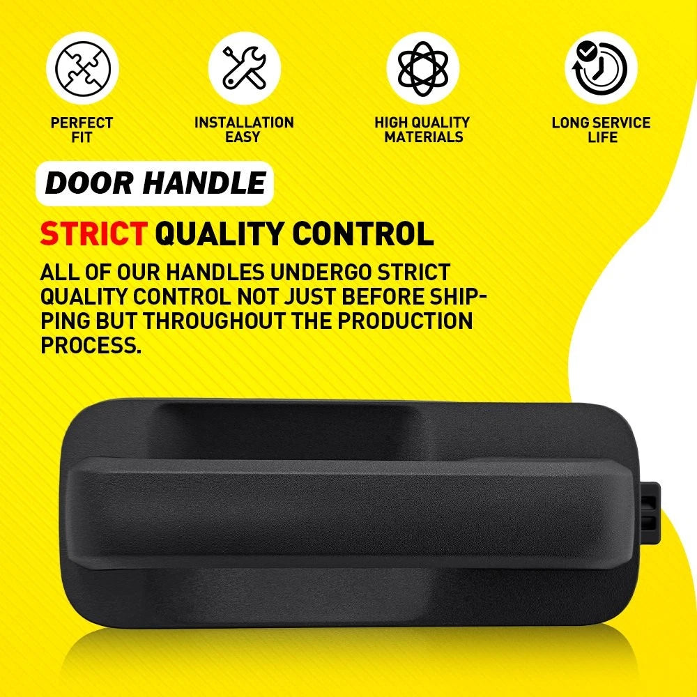 Front Right Exterior Door Handle for Ford F-150 (2015–2020) Smooth Black