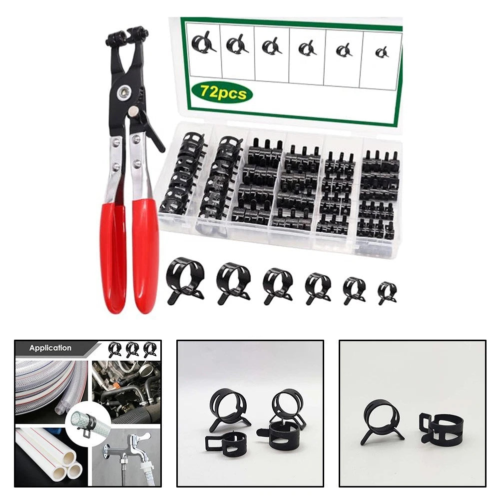 73-Piece Fuel Hose Clamp Kit for Easy Installation (No Specific Make/Model)