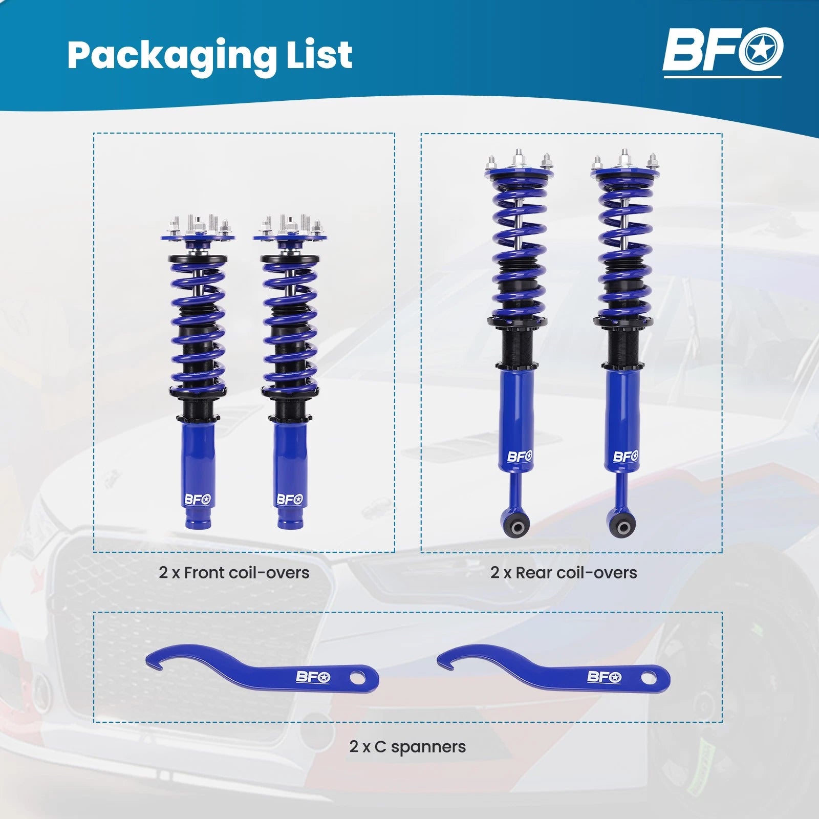 Coilover Strut Kit for Honda Accord (2003-2007)