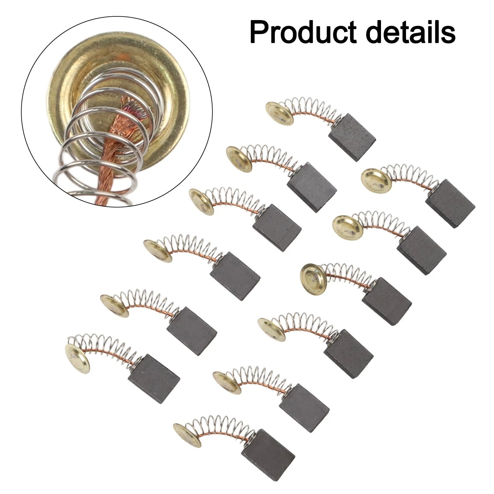 Set of 12 Carbon Brushes 6x12x17mm for Drill Chain Saw