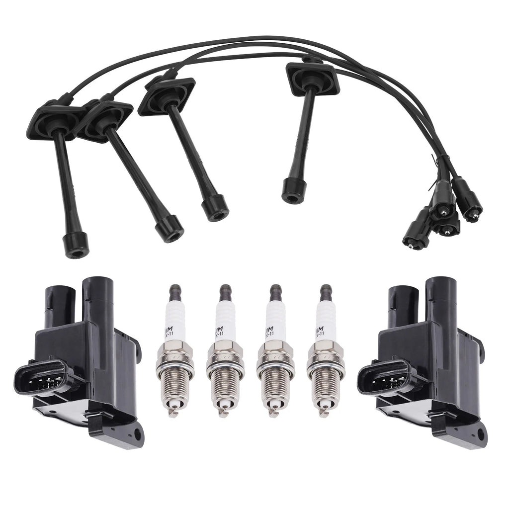 Ignition Coil + Iridium Spark Plugs + Wire for Toyota RAV4 (1998–2000) 5C1298