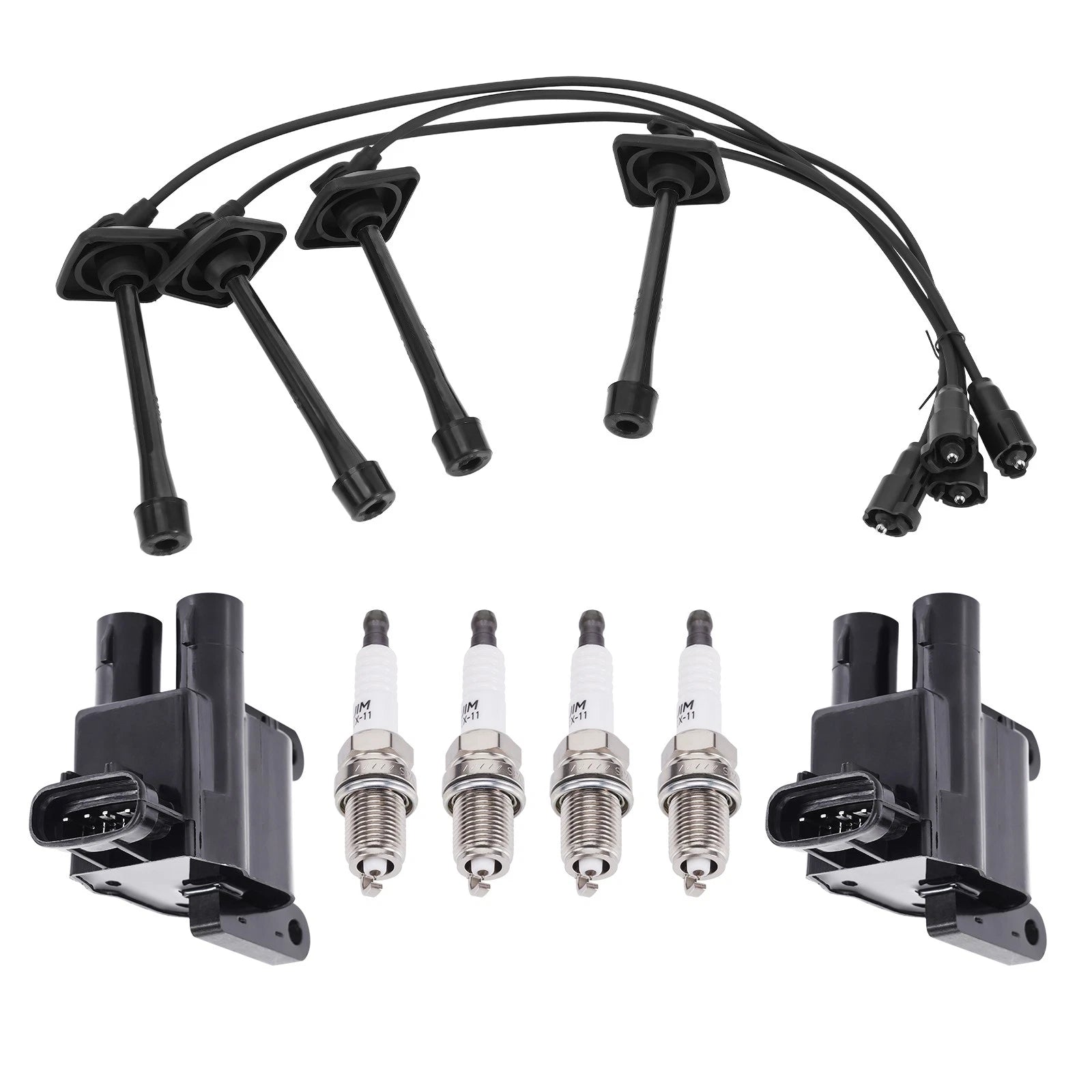 Ignition Coil + Iridium Spark Plugs + Wire for Toyota RAV4 (1998–2000) 5C1298