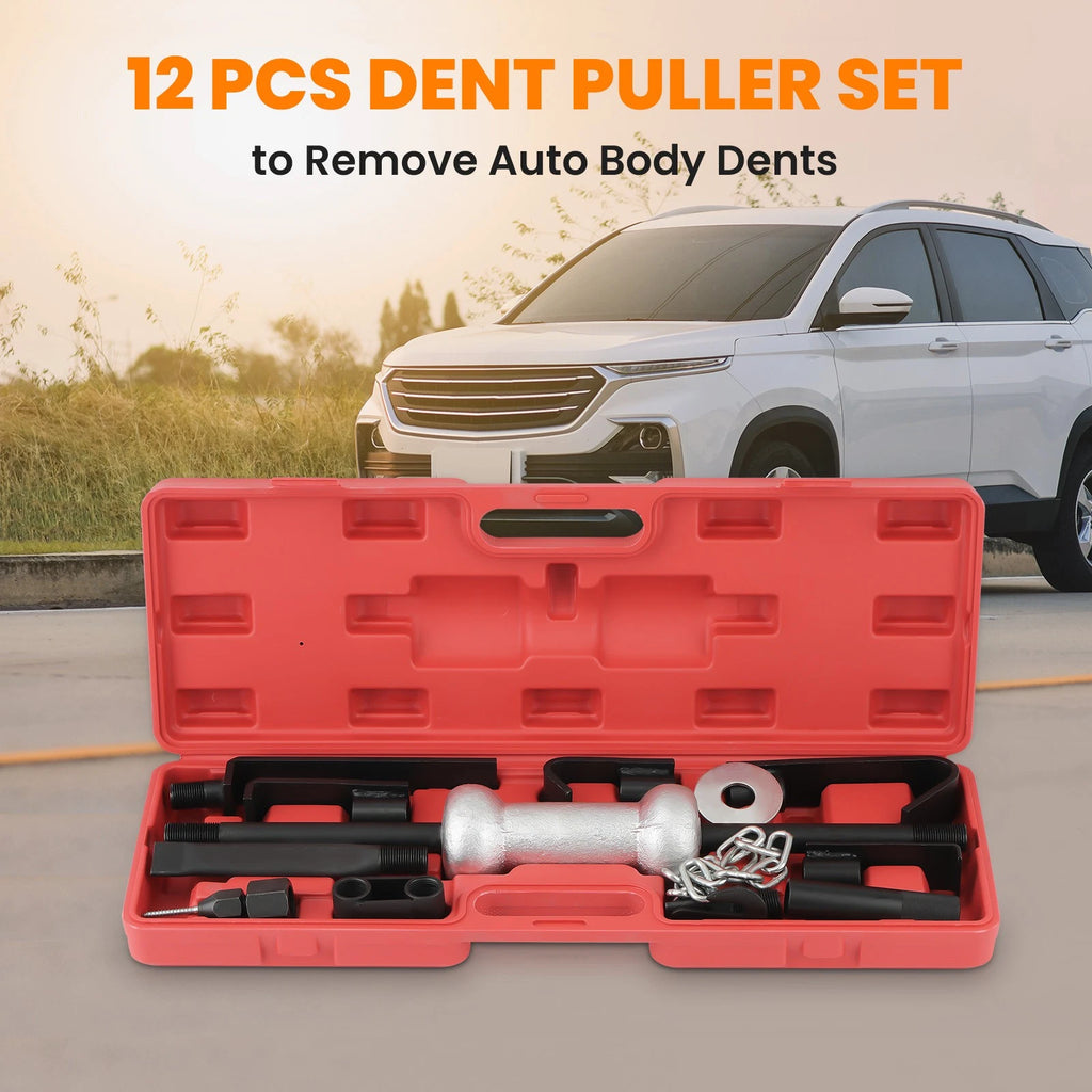 18PC Slide Hammer Dent Puller Tool Kit for Universal Use
