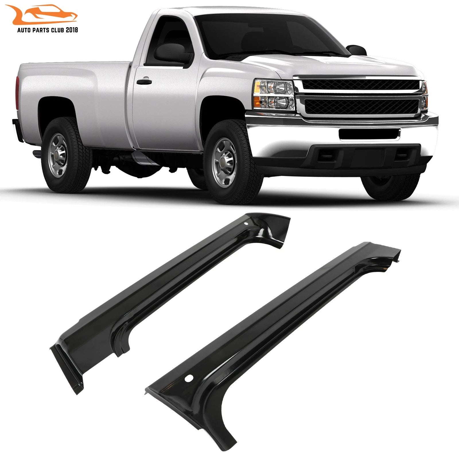 Pair Rocker Panels for Chevrolet Silverado 1500 GMC Sierra 1500 (2007–2013)