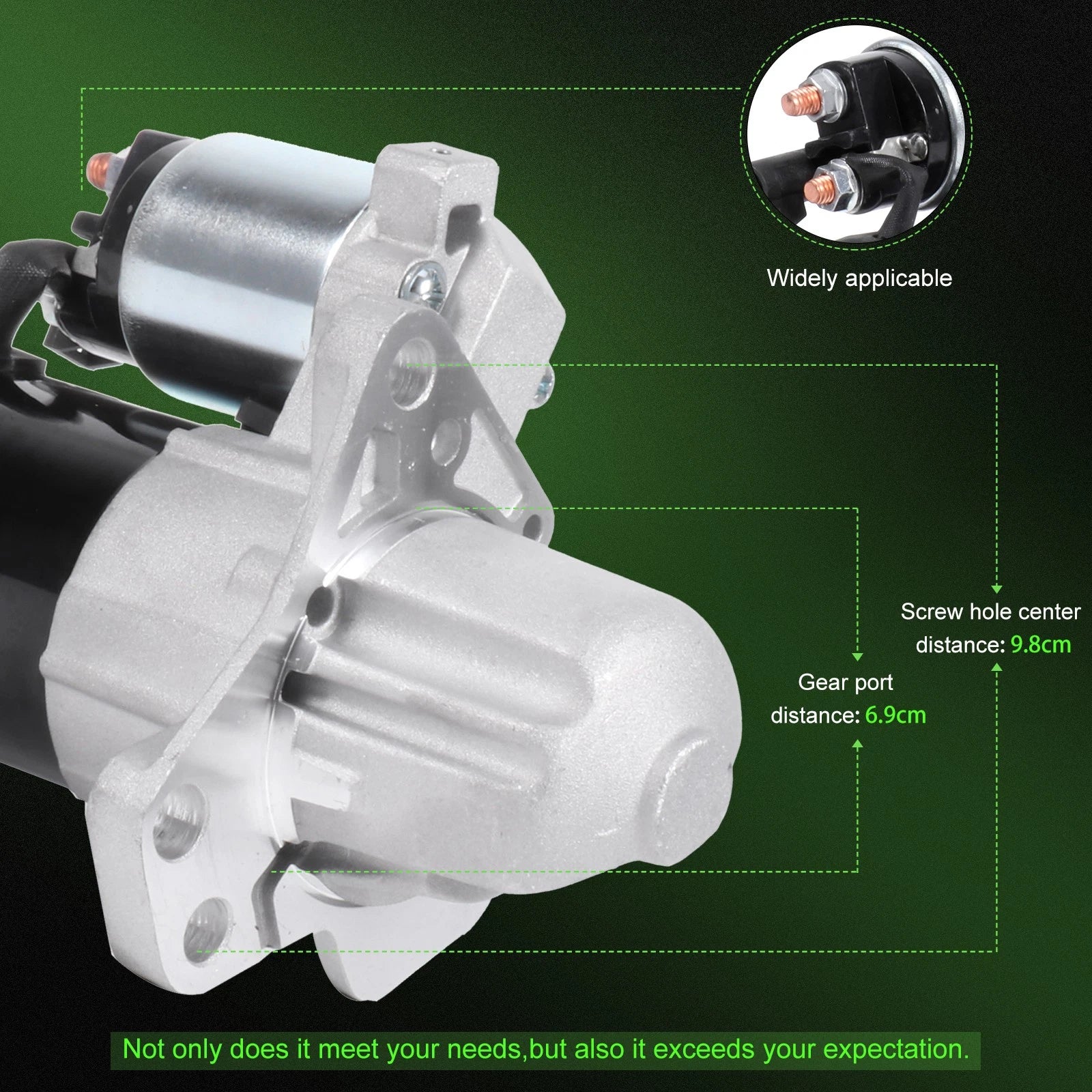 Starter for Buick Allure Rendezvous Cadillac SRX STS XTS (2005–2019) M0T35872